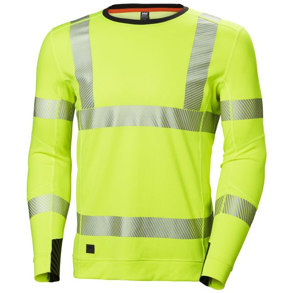 Helly Hansen Workwear Lifa Active Aluspaita huomioväri, keltainen, pyöreä pääntie S