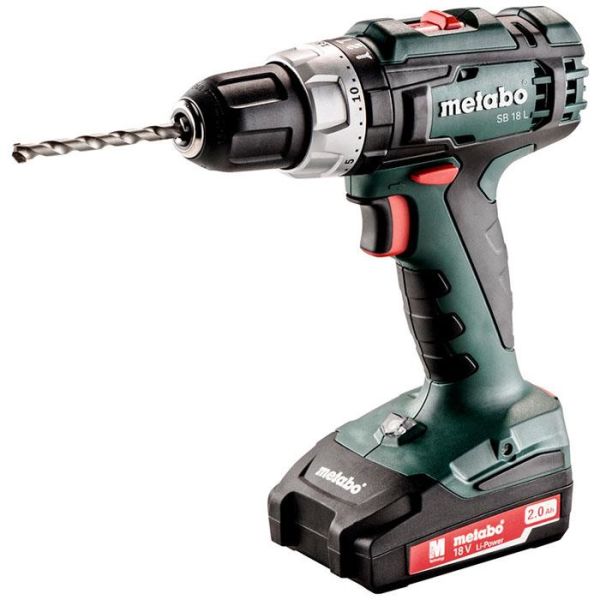 Metabo SB 18 L Iskuporakone 2,0 Ah akuilla ja laturilla