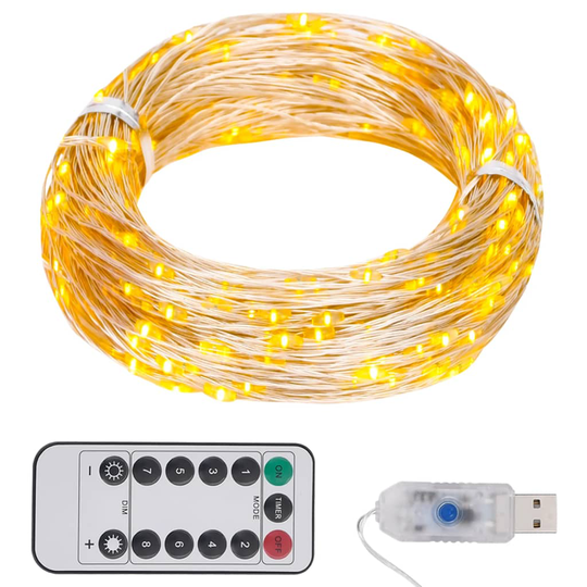 vidaXL LED-valonauha 300 LED-valoa lämmin valkoinen 30 m