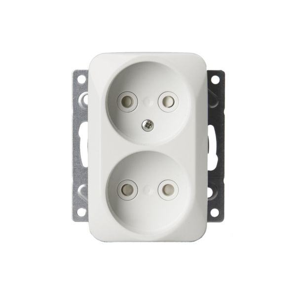 ABB 302UC Seinäpistorasia 2-osainen, upotettava, maadoittamaton