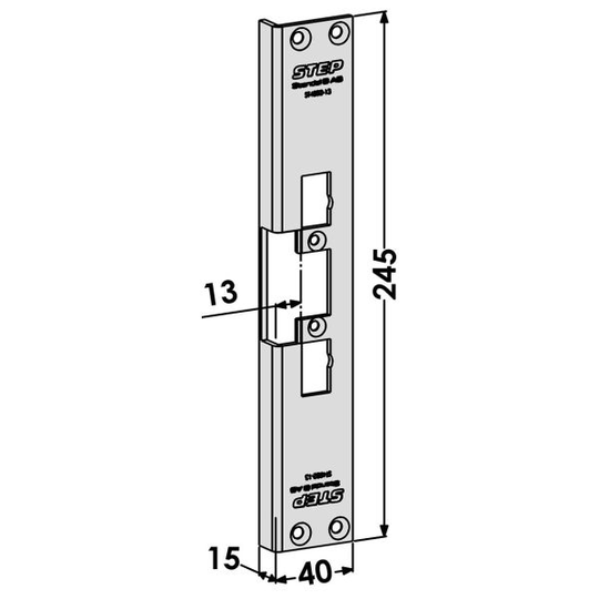 STEP ST4002-13 Tolppa malliin STEP 90 Release 13 mm, 245 mm