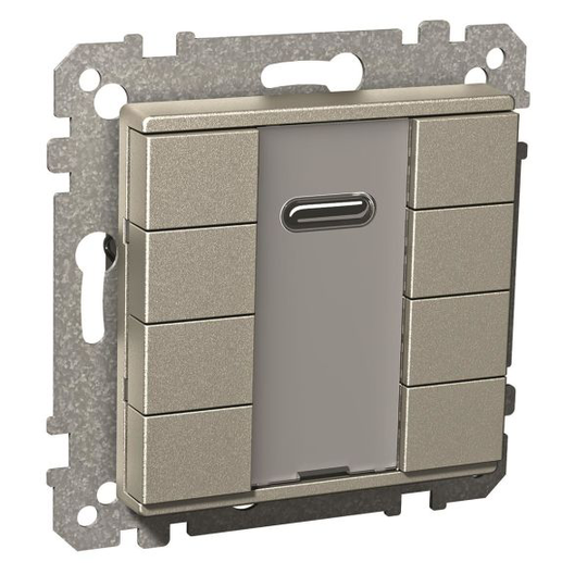 Schneider Electric Exxact KNX Painike 8 kanavaa, IR Metallic