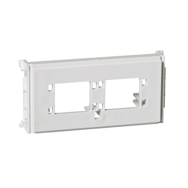 Schneider Electric 5971729 Asennusaluslevy modulaariselle jakkiliittimelle, 1 moduuli 2 liitäntää