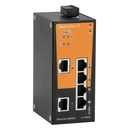 Weidmüller IE-SW-BL06-2TX-4POE Verkkokytkin
