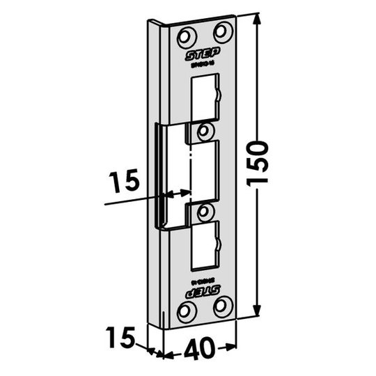 STEP ST4013-15 Tolppa malliin STEP 90 Release 15 mm, 40 mm