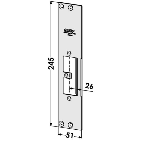 STEP ST9505V Tolppa malliin STEP 92 Preload, STEP 92 Release 51 mm, vasen