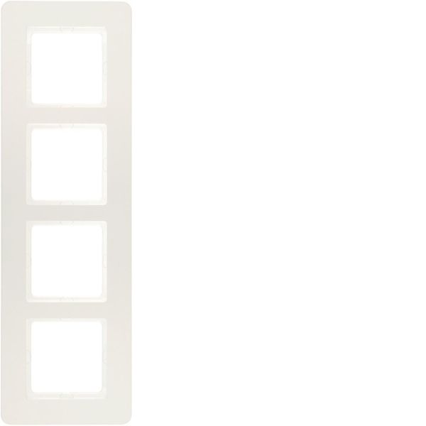 Hager 10146189 Peitekehys 4-paikkainen, Q.7, muovi valkoinen