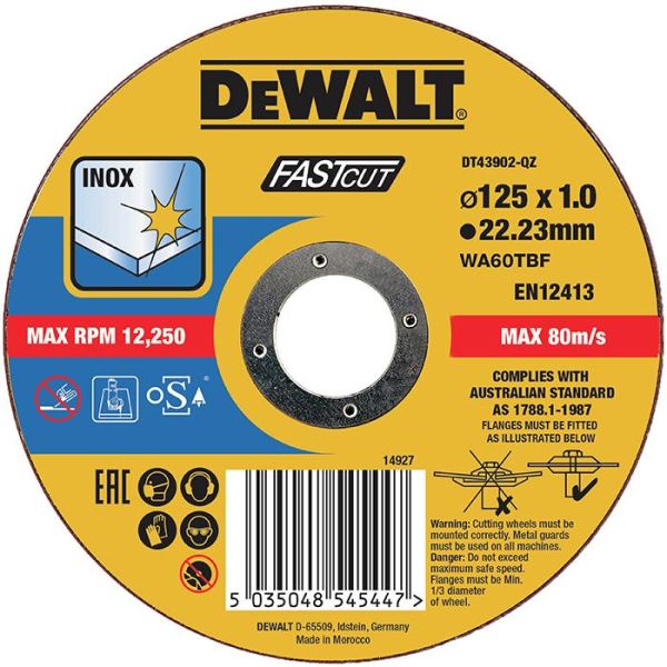 Dewalt DT43902 Katkaisulaikka thin cutting 125 x 1 mm