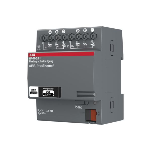 ABB free@home 2CDG510008R0011 Lähtöyksikkö lämmitin KNX:ään 6 kanavaa