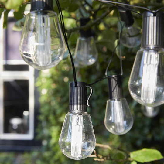 Luxform Aurinkoenergiajuhlavalot 10 LEDiä Alicante läpinäkyvä