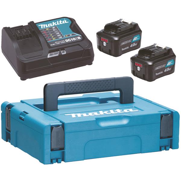 Makita Powerpack 197641-2 Latauslaite 2 kpl 4,0 Ah akut, laturit, laukku
