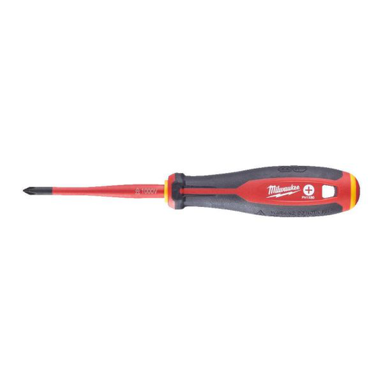 Milwaukee Tri-Lobe VDE Ruuvimeisseli kolmisivuinen pyörimistä estävä kahva PH1 x 80 mm