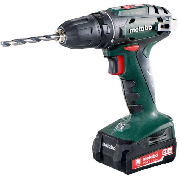 Metabo BS 14.4 Porakone-ruuvinväännin sis. 13 mm:n istukka, akkuja ja laturi
