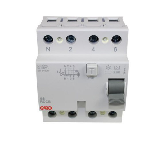 Garo 110097 Vikavirtasuoja 30 mA, 4-napainen, 10kA 40 A