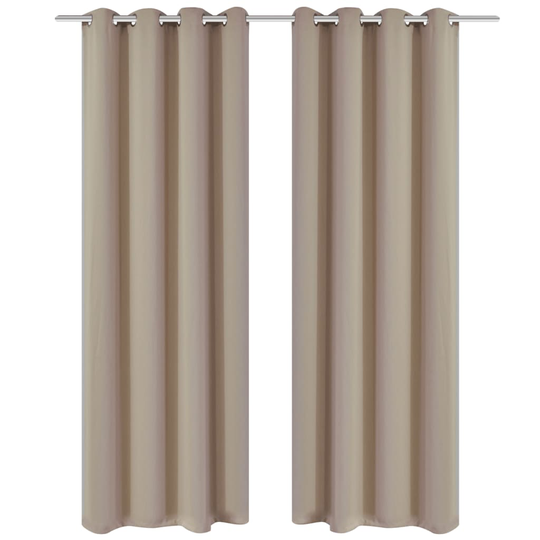 vidaXL Pimennysverhot purjerenkailla 2 kpl 135x175 cm Kerma