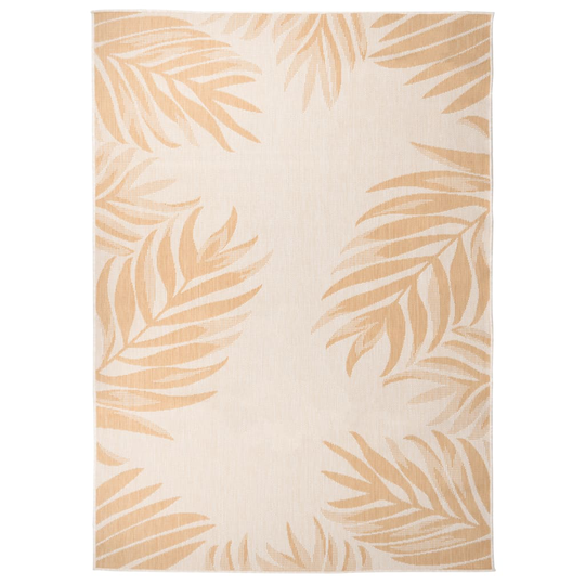 vidaXL Ulkomatto Flatweave 120x170 cm lehtikuvio