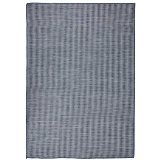 vidaXL Ulkomatto Flatweave 160x230 cm sininen