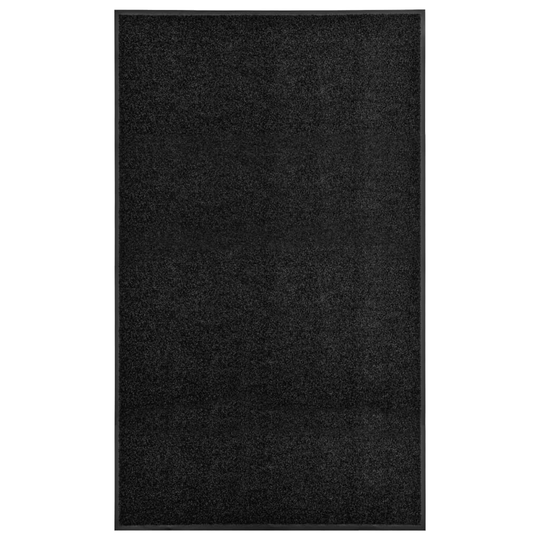 vidaXL Ovimatto pestävä musta 90x150 cm
