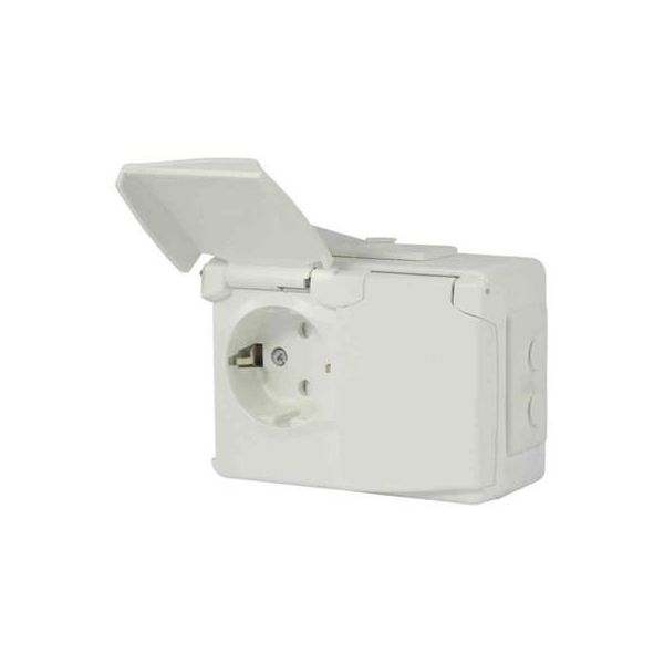 Norwesco 460004 Seinäpistorasia IP44, paloluokiteltu, maadoitettu 2-toiminen