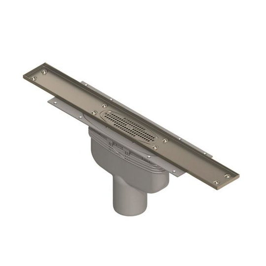 Purus Line 7114649 Lattiakaivo Pohjaulostulo 75 x 800 mm