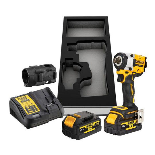 Dewalt DCF921P2G-QW Mutterinväännin sis. akun ja laturin