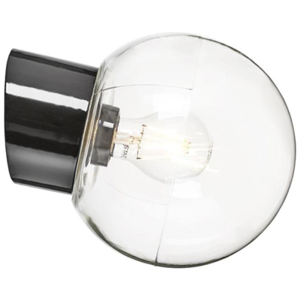 Ifö Electric 6045-510-16 Seinävalaisin kirkas, viisto, IP54 Musta