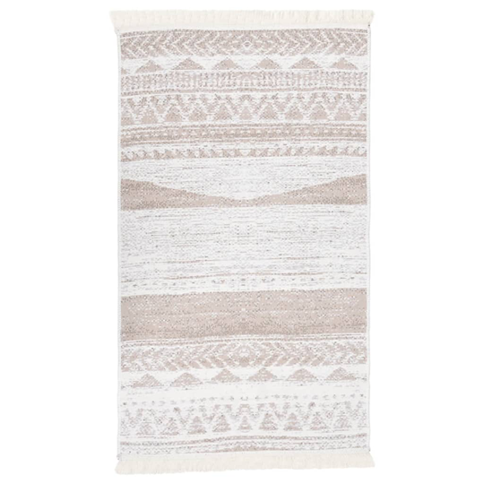 vidaXL Matto beige 120x180 cm puuvilla