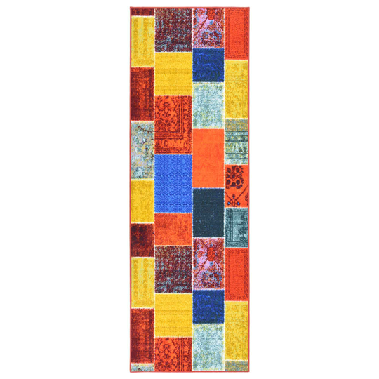 vidaXL Käytävämatto monivärinen 80x350 cm
