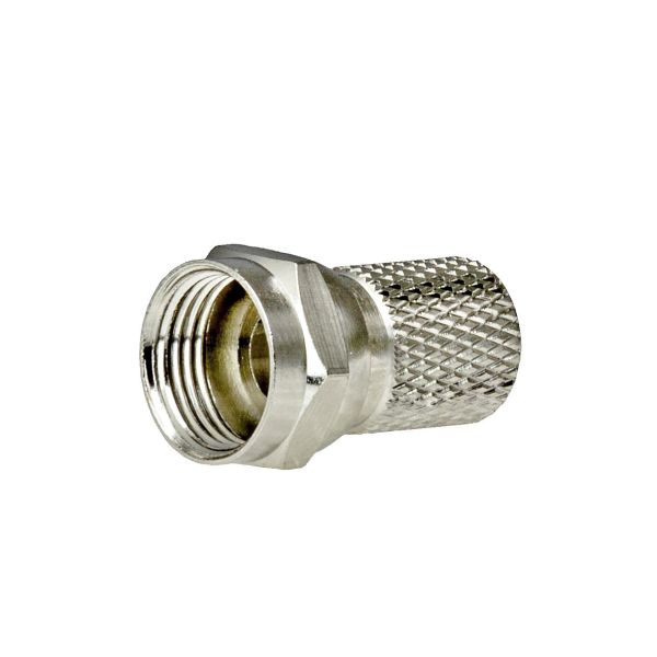 Televes 417001 F-liitin RG-6T:hen, kierrettävä, 100 kpl