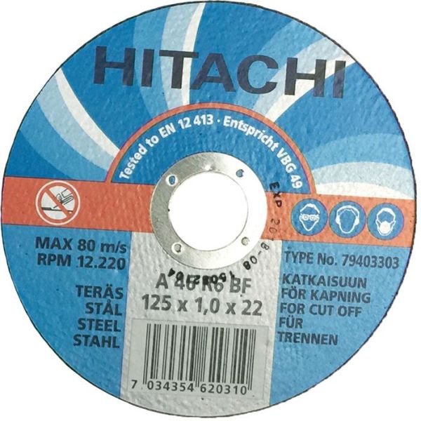 HiKOKI 79999100 Katkaisulaikka Ø125 mm, 10 kpl