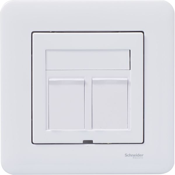 Schneider Electric Exxact 2xC6 UTP WDE002424 Modulaarinen pistorasia 2 liitäntää Tasainen