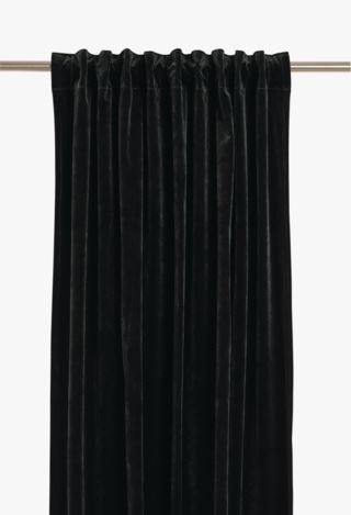 Mali velour verho tummanvihreä