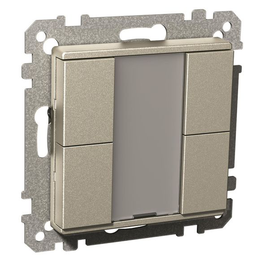 Schneider Electric Exxact KNX Painike 4 kanavaa Metallic