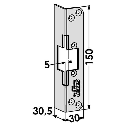 STEP ST4022 Tolppa malliin STEP 90 Release 5 mm, 150 mm