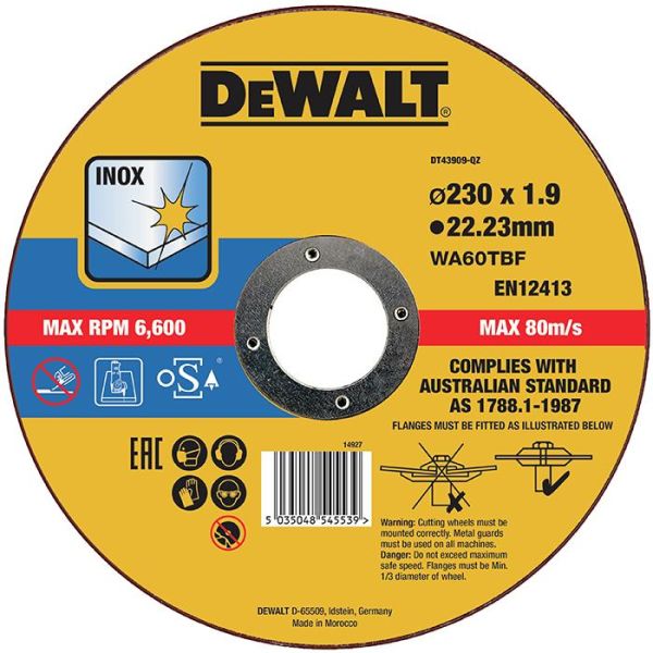 Dewalt DT43909 Katkaisulaikka thin cutting 230 x 1,9 mm