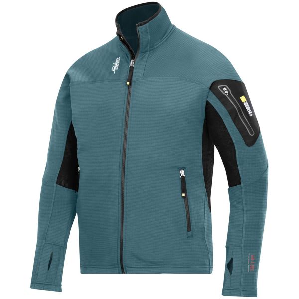 Snickers 9438 Takki sininen/musta mikrofleece XS