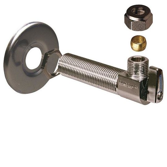 Uponor 1869898 Kulmanippa Peitelevyllä 3/8"