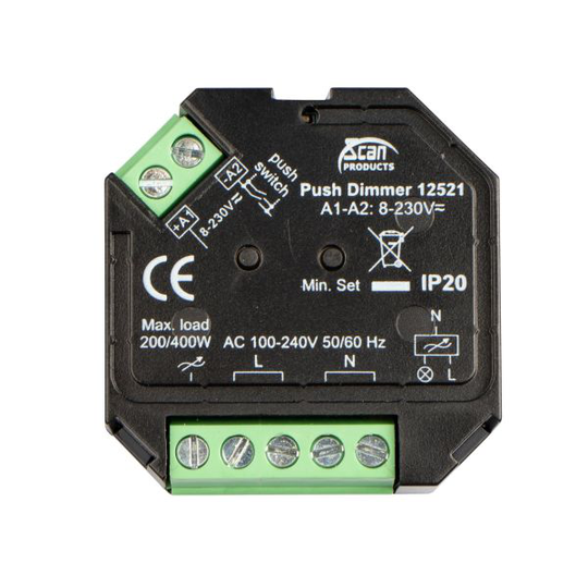 Scan Products 12521 Rasiahimmennin push, 200 W, LED