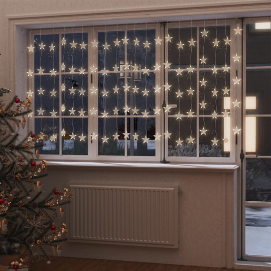 vidaXL LED-valoverho tähtikeijuvalot 500 LEDiä lämmin valkoinen