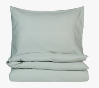 Eden Soft stonewashed pussilakanasetti satiinipuuvillaa vaaleanvihreä