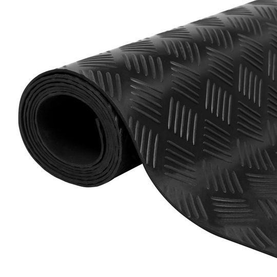 vidaXL Luistamaton kumimatto 5 x 1 m Ruudukko