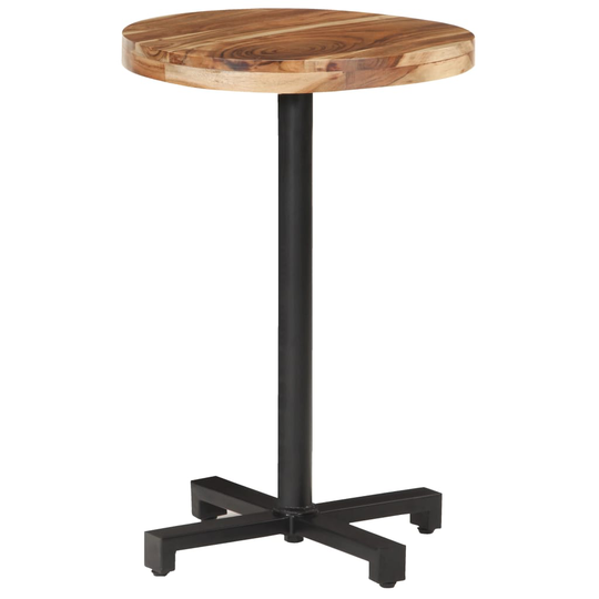 vidaXL Bistropöytä pyöreä Ø50x75 cm täysi akaasiapuu