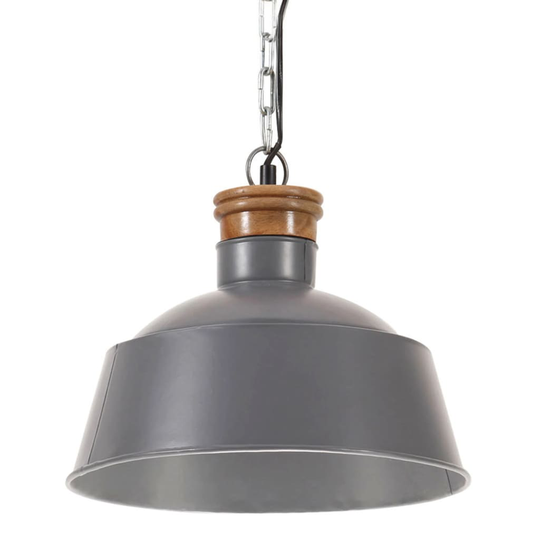 vidaXL Teollistyylinen riippuvalaisin 32 cm harmaa E27
