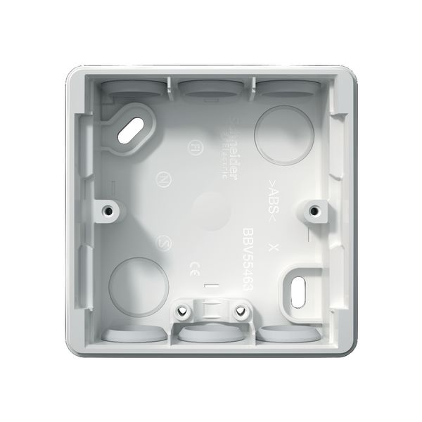 Schneider Electric Exxact Primo Rasia IP44, antrasiitti 1 lokeroa, 25 mm