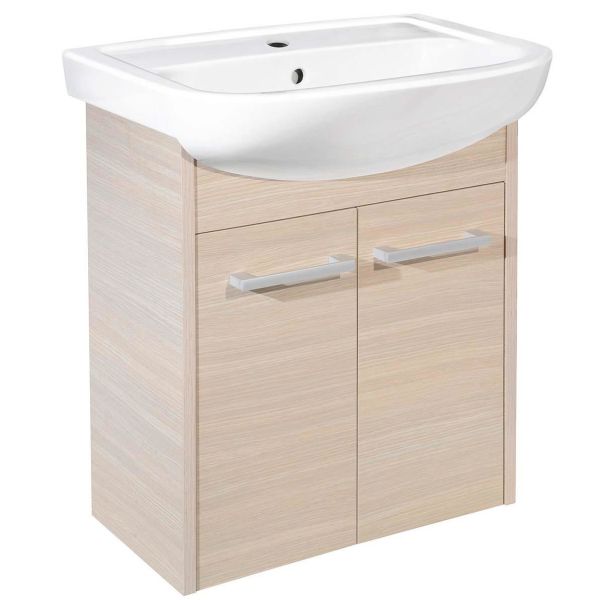 Gustavsberg Nordic³ Pesuallaskaappi 60 cm, pesualtaalla Vaalea puu