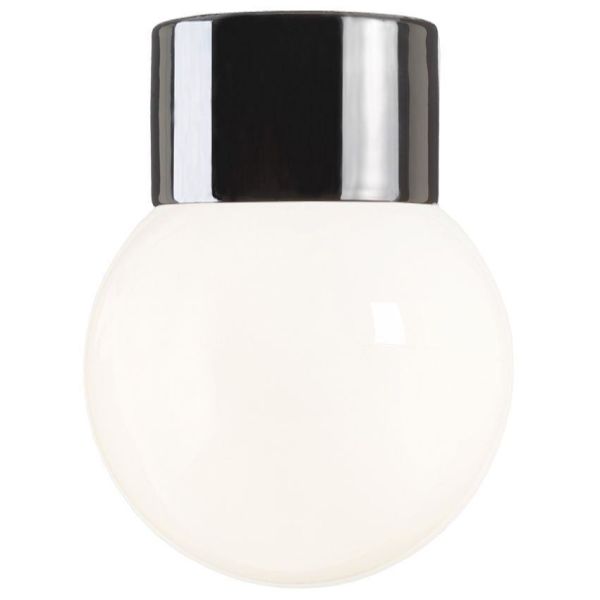 Ifö Electric Classic Glob 150 Kattovalaisin IP54, suora, E27, opaali Musta