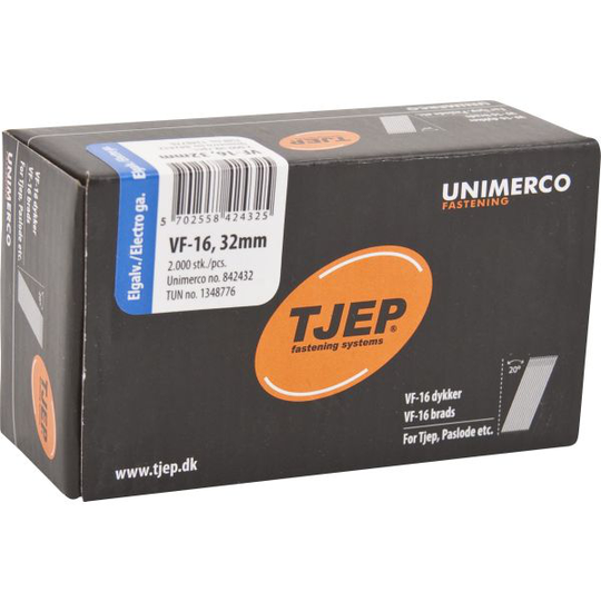TJEP 842451 Dyckert VF16 FZB, 20°, 2000 kpl/pakkaus 1,6 x 51 mm