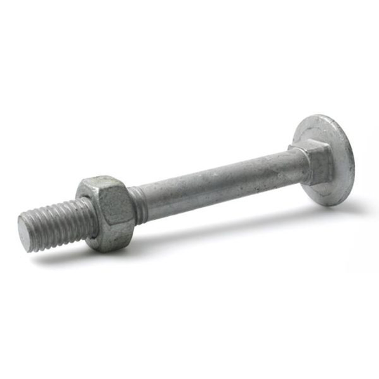 Stafa 0202100156 Vaunun pultti mutterilla, M10, FZV, MVBF M10 x 20 mm, 200 kpl/pakkaus