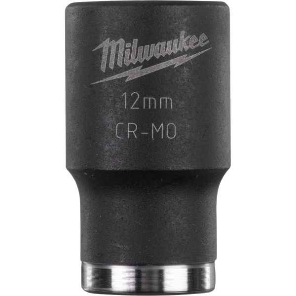 Milwaukee Shockwave Impact Duty Voimahylsy 1/2" kiinnitys, lyhyt 12 mm