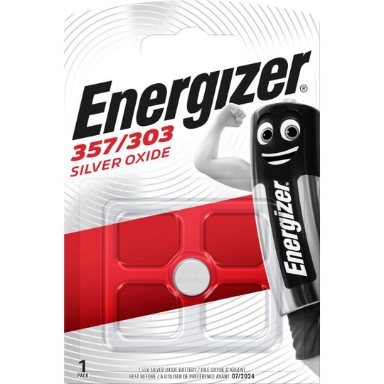 Energizer Silveroxid Nappiparisto 357/303, 1,55 V 11,6 x 5,22 mm